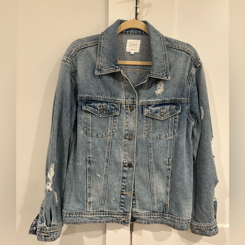 Oversized denim jacket, size XS